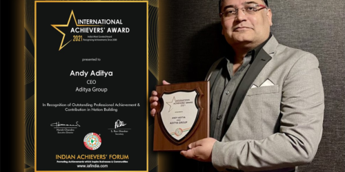 ANDY ADITYA WINS INTERNATIONAL ACHIEVER’S AWARD 2021